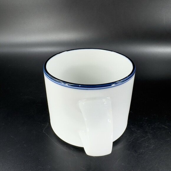 Dansk Concerto Allegro Blue Teacup And Saucer Set Mug Cup Portugal Ceramic White - Picture 16 of 16